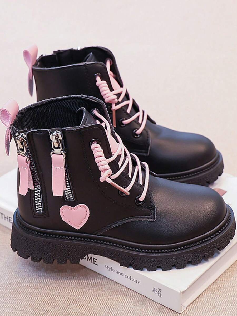 Girls' Cute Boots, Children's Mid-Calf Ankle Boots, Girls' Anti-Slip Boots