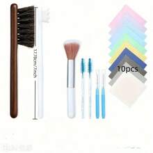 18 Pcs Jewelry Cleaner Brush Tool Set-Cleaning Polishing Cloth, Jewelry Cleaning Kit, Big&Small Hole Brush,Needles And Crevice Brush For All Jewelry,Ring,Gold,Diamond,Earring,Sterling Silver