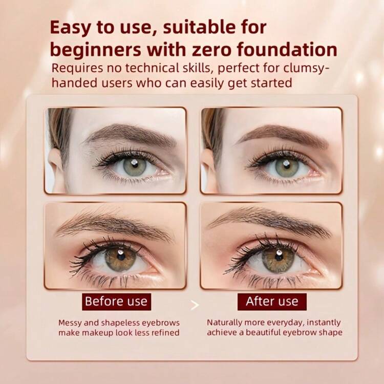 2pcs Electric Eyebrow Trimmer, Women Eyebrow Razor, Unisex Body Hair Remover, Automatic Eyebrow Shaver, Depilation Beauty Trimmer, Eyebrow Pencil Shaver - Rose Gold - View 7