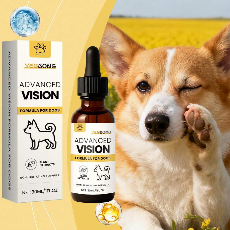 狗狗眼部清洁液，温和舒适的清洁液，清洁狗狗眼部分泌物 - 彩色 - 查看 1