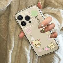 2026 Hot,Strawberry R-Rilakkuma Clear Case For  16 15 14 13 12 Mini 11 Pro Max XS X XR 8 7 Plus Shockproof Silicone Cover Funda.Christmas Accessories.  17 Pro Max Case Fundas  Navidad Christmas Tree Christmas - 1 - 查看 5