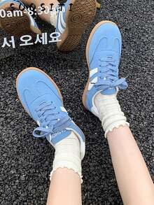 2026 New Women Flat Casual Comfortable Sneakers - Blue - View 4