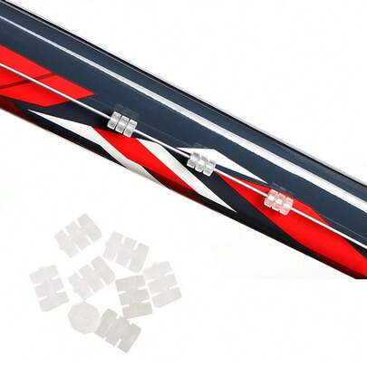 100 piezas Accesorios de reparación de bicicleta Donuts de cable Tapas finales de cable en forma de O Donuts de goma para cable de freno