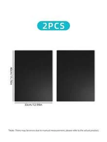 4pcs Non-Stick, Heat Resistant BBQ Mats - Suitable For Electric And Gas Ovens, Toasters And Grills - Durable Kitchen Essentials, Perfect For Outdoor Barbecues, Picnic, Camping And Cooking, Grill Accessories, Party Supplies