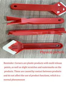 5-In-1 Silicone Caulk Remover Tool Set, Sealant Smoothing Scraper Tools, Caulking Tools, Flooring Mold Removal Manual Tool Set (Black Metal Head Is For Black Version, Not The Complete Product) - Black - View 9