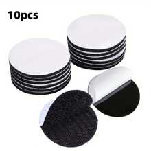 10/20 Heavy Duty Self-Adhesive Hook And Loop (Adhesive Free) - Reusable Anti Slip Plastic Hook, Black Felt Surface, Securely Fixed For Bed Sheets, Sofas, Furniture Protection - Detachable, Leaving No Residual Adhesive (10/20)