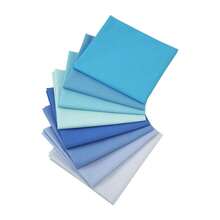 Bộ 8 mảnh vải vuông cắt sẵn, thích hợp cho may vá chắp ghép, thủ công DIY, chần bông (màu trơn) - màu xanh lá - Xem 16