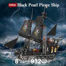 Sosuy Black Pearl Pirate Ship Building Blocks Sets Three-Masted Boat Set STEM Toys For Boys 8+ Caribbean Pirate  Display Models Birthday For Boys Girls Teens Adults 932 PCSMaterial Safety And Rich Functionality - PearlPirateShip - View 8