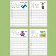 32 Pages A-Z Alphabet ABC Letters Practice Book | Writing Exercises, Alphabet Learning Book, Creativ - Yellow - View 5