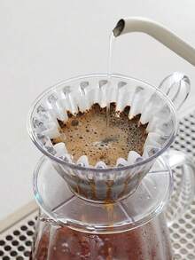 100pcs/75pcs/50pcs/25pcs/1pc Hand Drip Coffee Filters, Effectively Filters Fine Coffee Grounds For A Rich, Smooth Coffee Experience. Cleverly Designed For Easy Cleanup After Brewing, Simplifying The Coffee Making Process And Keeping Your Coffee Station Tidy. Suitable For Home, Office, Or Travel Use With Coffee Drippers. - Multicolor - View 6