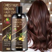This 4-In-1 Ginger Hair Coloring Shampoo Contains Ginger And Polygonum Multiflorum Extracts. It Moisturizes And Is Gentle And Non-Irritating, Quickly Covers Gray Hair, And Provides Long-Lasting Color. Available In Black, Brown, And Chestnut Brown Shades, Suitable For All Hair Types. - màu đen - Xem 4