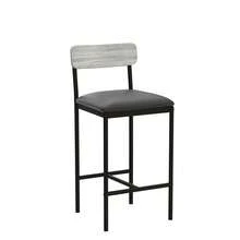 Techigher Dining Table Set For 2, Kitchen Table And Chairs, 3 Piece Counter Height Bar Kitchen Table Set With 2 Upholstered Chairs & 3 Storage Shelves For Small Space, Apartment - Taburete de bar de 2 piezas, gris - View 4
