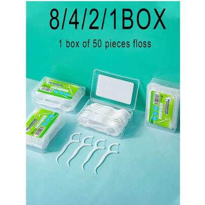 50-400pcs Dental Floss, Fine Floss, Durable Toothpicks, Floss Container, Portable Toothpick Holder, Multi-Function Dental Floss, Floss Container, Portable Toothpick Holder, Convenient For Daily Oral Hygiene, Deep Cleaning, Daily Necessity, Suitable For Living Room, Home, Bedroom, Bathroom Decor, Travel Supplies, Wedding, Party, Birthday, Gifts For Men, Moms, Dads, Friends, New Year, Accessories, Fun Gifts, Bathroom Decor, Summer Portable Floss