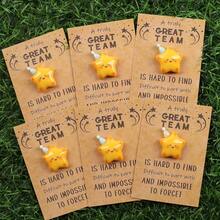 最佳团队卡、星形口袋拥抱卡、感谢礼物、感恩卡、星形钥匙扣、支持礼物、感谢礼物、母亲节礼物、独特生日礼物、返校礼物 - 彩色 - 查看 1