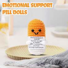 This Handcrafted Pill-Shaped Crochet Item Symbolizes Deep Gratitude Towards Nurses, Doctors, Pharmacists, And All Healthcare Workers. The Design Represents Passion, Dedication, And Appreciation, Making It An Ideal Gift To Commemorate Their Hard Work. - Multicolor - View 9