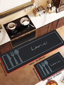 1/2 Piezas Juego de Alfombras de Cocina con Patrón Geométrico - Alfombras, Adecuadas para Entrada, Sala de Estar, Lavandería y Baño - Perfectas para la Decoración del Hogar - multicolor - Ver 14