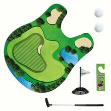 浴室必备套装：马桶高尔夫迷你球场 - 在马桶旁享受趣味游戏，娱乐无穷！马桶高尔夫套装，送给爸爸放松娱乐的完美礼物。 - 彩色 - 查看 12