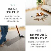 グラムスタイル ラグ カーペット 厚手 高反発 撥水 1畳 95×140cm スーパームートプラス高反発18mm ダスティグリーン - 95x140cm - チェックする 6