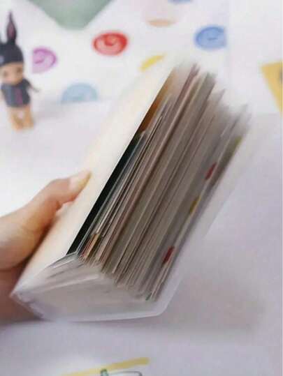 40pcs A6 Sticker Album, Tape, Photo, Sticker, Card, Bill, Invoice, Note Collector Album, Clip-Style File Organizer, Suitable For Classroom, Home, Office And Travel, Back To School Essential, School Supplies