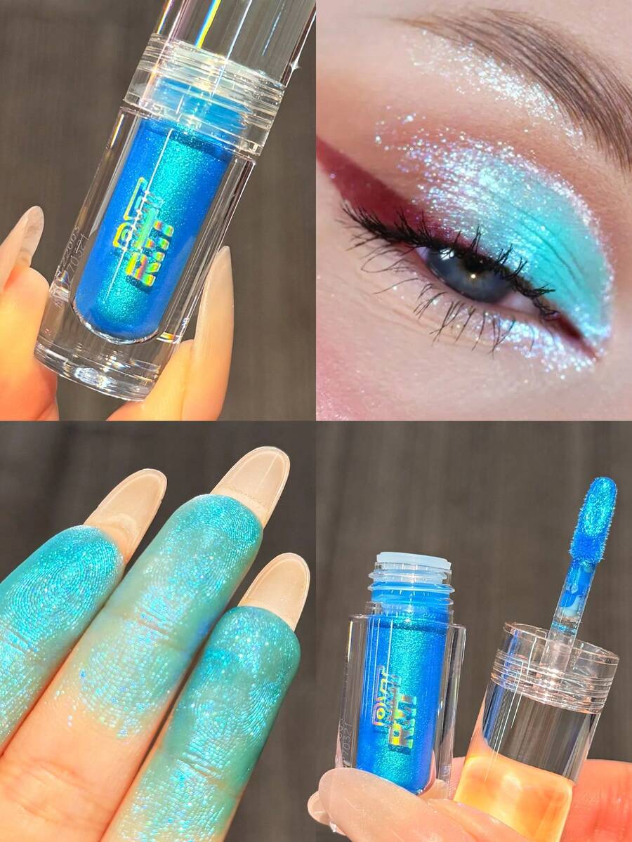 Romantic Beauty RMT: Liquid Eyeshadow With Pearl And Shimmer Effect, Brightens Eye Area, Long-Lasting And Smudge-Proof, Lightweight And Easy To Apply, Suitable For Daily And Party Makeup, Mother's Day Gift, Ideal For Mothers, Wives, Sisters, Girlfriends - Highlighter Eyeshadow - 09 - 查看 1