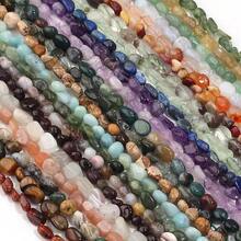 1条（30-40颗）天然宝石抛光珠水晶手链 - 紫水晶、黄水晶、白水晶、绿东陵石、粉晶、月光石、不对称弹性石英珠手链/手镯（天然水晶可能存在轻微色差和细小裂纹） - 彩色 - 查看 25