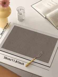 1 Stück Vintage amerikanischer Stil geometrisches Patchwork Muster Silikon Badezimmermatte, bestehend aus Stoffoberfläche, Schaumstoffmittellage und Gummiboden, geeignet für Küche, 3,5 mm dick, Retro Patchwork Design in Grau, Braun und Weiß Tönen