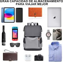 Mochilas para Hombre, Sebami Mochila para Laptop, Mochila Aire Libre para Laptop hasta 16 Pus,Mochila de Viaje Impermeable con USB Puerto y puerto audífonos - negro - Ver 5