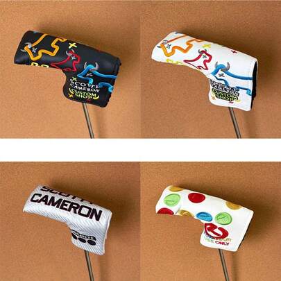 Various Styles Blade Putter Golf Club Putter Cover, Golf Club Head Covers, Golf Accessories, Limited Edition, Hook And Loop Closure