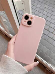 Soft Silicone Matte Frosted Protective Phone Case, Scratch-Resistant, Camera Protection, Compatible With IPhone 16/16 Pro/16 Pro Max, 13/14/15, 17 Pro Max - Baby Pink - View 2