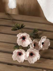 1pc Artificial Mountain Flower Branch Decoration, Suitable For Home Living Room And Aesthetic Room Fireplace Vase Decorations, New Year Decorations, Valentine's Day And Wedding Scene DIY Atmosphere Decorations - Pink - View 10