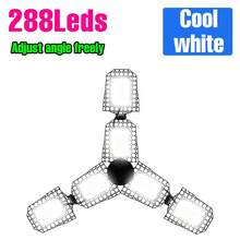 E27/E26 Garage Light LED UFO High Bay Lamp AC100-277V Parking Lot Workshop Shed Hanging Lamps 6/8/10 Adjustable Panels Deformable Foldable Fan Blade 220V/110V Indoor NO Flicker Eye Protection Ceiling Lights Bulb Gymnasium Mall Bright Industrial Storeroom Factory Shop Basements Underground Garage Bright Safety Commercial Lighting Warm/Cool White 288/432/528leds - LED Deformable Garage Light-e27/E26 - View 15