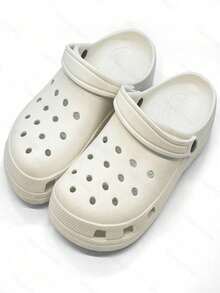 Zapatillas para Mujer de EVA Multiusos, Diseño Minimalista, Talón de 3,7 cm con Efecto Alargador, Antideslizantes y Antiodorantes, Ultra Cómodas y Sin Ruido para Uso Interior, Exterior y Diario - Blanco - Ver 2