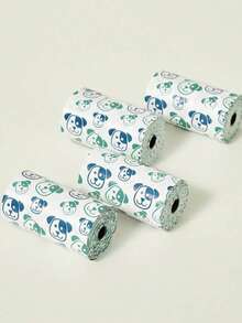 80个/4卷加厚香氛狗便袋 - 防臭、防漏、密封、易撕设计，方便携带，适用于清洁各种宠物粪便，方便的户外宠物清洁用品，多种颜色和可爱组合可选 - 彩色 - 查看 9