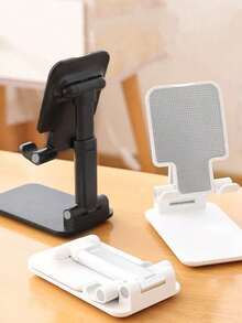 1pc Suporte de Telemóvel Ajustável & Dobrável, Suporte de Secretária Portátil Inclinado, Suporte de Tablet em Plástico Antiderrapante, Sem Necessidade de Bateria - Multicolorido - Ver 5