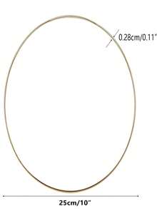 4-12 Inch Large Metal Flower Wreath Rings, Suitable For Crafting, Weaving Wreaths, Gold Circular Rings, DIY Wedding Decor, Dream Catchers - Multicolor - View 9