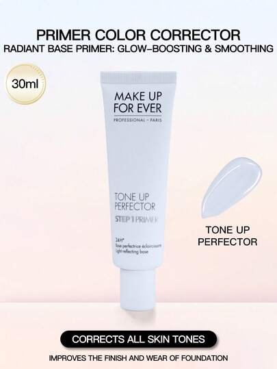 Prebase correctora de tono amarillo de 30 ml, primer paso