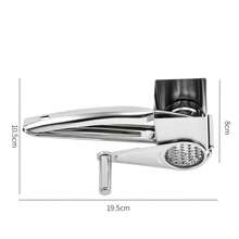 Rallador de queso de acero inoxidable - Rallador de queso rotativo manual con cuchillas reemplazables, herramienta de cocina de metal duradera, preparación fácil de queso para uso doméstico y de restaurante, rallador de queso - Multicolor - Ver 10