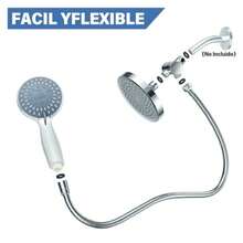 XGTCbo de cazal de aderas para baño a presion de 6 "/ duca de mano con manguera de 1 5 ms adera con manguera para baño Cro - Cromo - Ver 6