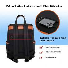 Mochila para Laptop,Mochila antirrobo impermeable,mochila de viaje al aire libre,Mochila elegante con múltiples compartimentos adecuada para trabajar y viaja,36785961 - Multicolor - Ver 1