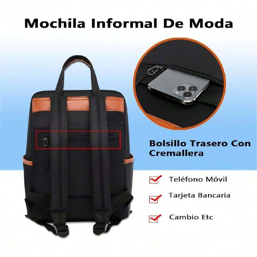 Mochila para Laptop,Mochila antirrobo impermeable,mochila de viaje al aire libre,Mochila elegante con múltiples compartimentos adecuada para trabajar y viaja,36785961 - Multicolor - Ver 1