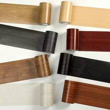 1 Cuộn Giấy Dán Tường Vân Gỗ Tự Dính 5m*10cm, Giấy Dán Tường Bóc Dán, Vách Ngăn Phòng, Nẹp Trang Trí Tường, Giấy Dán Tường Bóc Dán, Nẹp Viền & Nẹp Chân Tường Cho Việc Tự Làm Cải Tạo Nhà Cửa - Nhiều màu - Xem 2