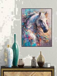 Horse Diamond Painting Kit, Fun DIY Crafts For Adults, Round Diamond Art Canvas For Home Decor Gift, 2026 Year Of The Horse Gifts - Multicolor - View 4
