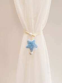 2个星形窗帘绑带，适合婴儿房和星空主题装饰 - 星形设计，绳结末端，可用于窗帘装饰和点缀窗户 - 彩色 - 查看 7