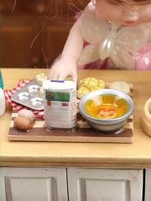 1:12 Dollhouse Miniature Breakfast Toaster Set, Dollhouse Decor Accessories - Multicolor - View 5