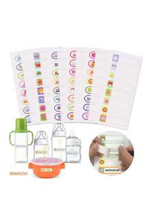 24 Children's Name Stickers, Waterproof Labels, Suitable For School And Office Stationery, Water Bottles, Baby Bottles, Pencils, Refrigerator Food Storage, Kitchen Seasoning Jars Marking, Etc. (3 Pieces), Back-To-School Season Supplies - Multicolor - View 12