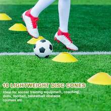 UUAGPtek 25 Piezas Equipo De Entrenamiento De Fútbol De Agilidad Y Velocidad Incluye 6M Escalera Bolsa Entrenador De Patadas De Fútbol 10 Conos De Disco Cuerda De Saltar 5 Bandas De Resistencia - como en la foto - Ver 9