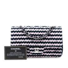 Authenticated  PRE-OWNED Mini Rectangular Classic Tweed Single Flap Bag - Pink - View 8