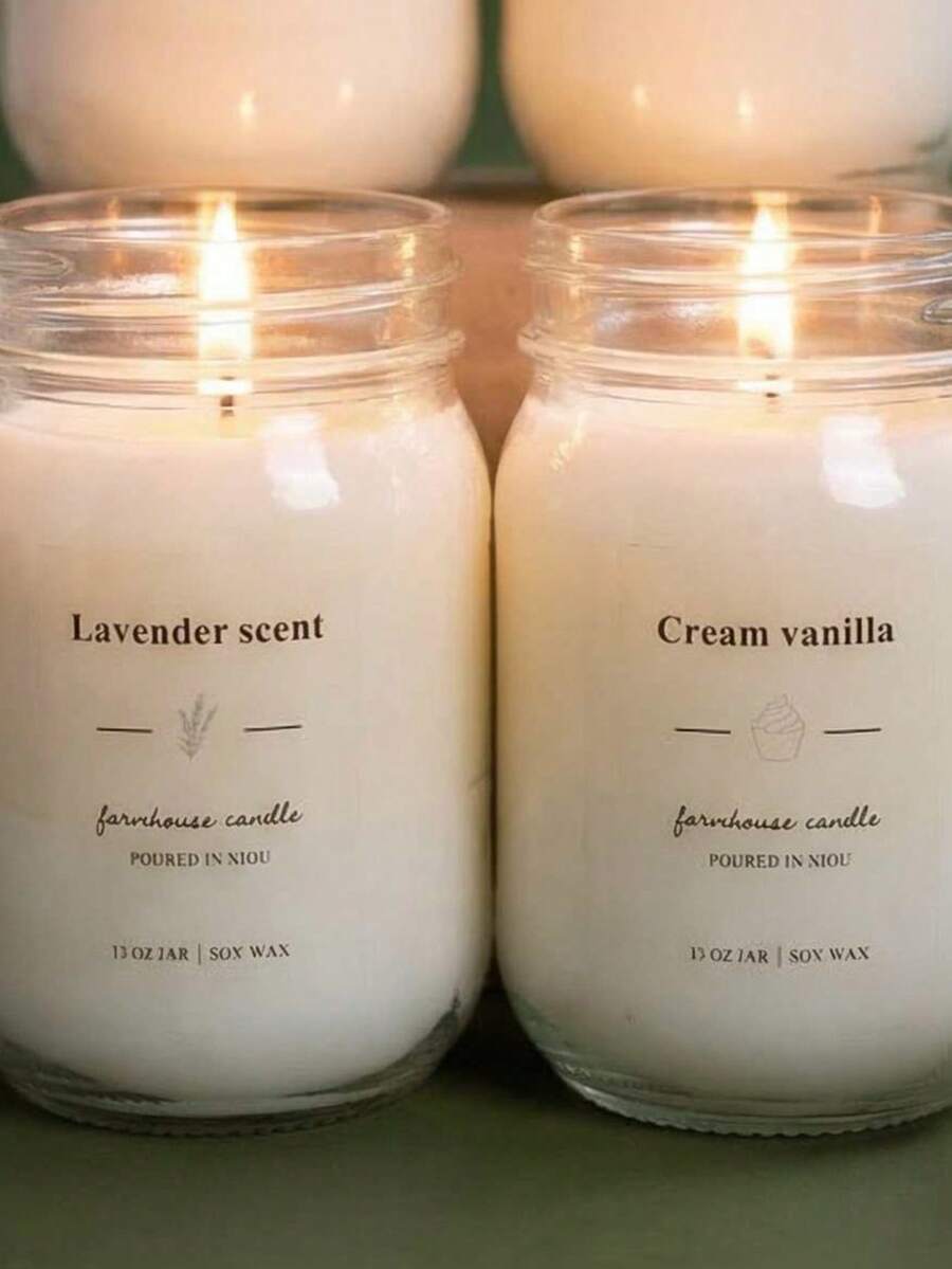 1个大号蜡烛罐，香氛蜡烛，装饰蜡烛，大豆蜡烛，送给闺蜜的礼物，送给她的礼物，冬季礼物，家居装饰蜡烛 - 彩色 - 查看 1