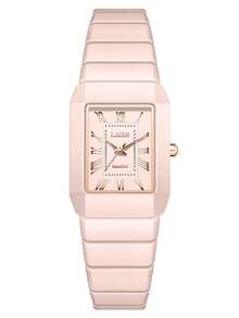 LIGE 女士手表，防水石英表，防滑表冠，陶瓷表带 - 白色 - 查看 15