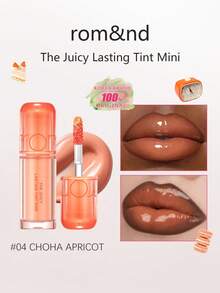 Rom&nd Romand THE JUICY LASTING TINT MINI, Moisturizing And Glossy Texture, Hydrating And Nourishing, Lightweight And Comfortable, Long-Lasting Color, Mini Size, Perfect For Sampling And Travel, Ideal Gift For Friends, Korean Cosmetics - 04 CHOHA APRICOT - 查看 1